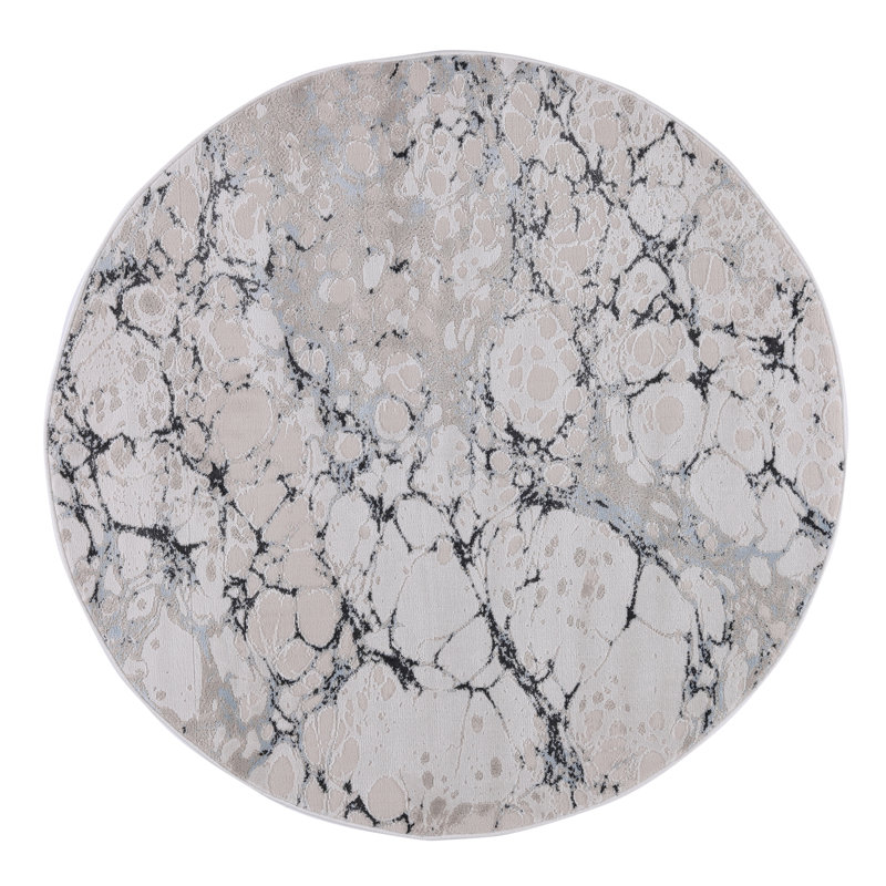 Ilios Collection Textured Abstract Blue and Grey Rug, Rectangle 9'1" x 12'