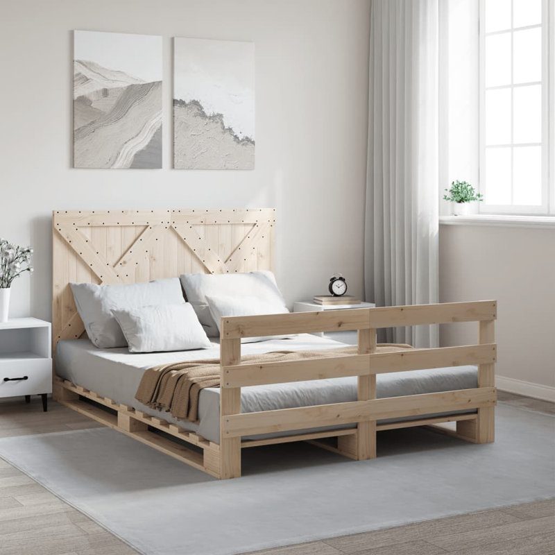 Collete Solid Wood Bed