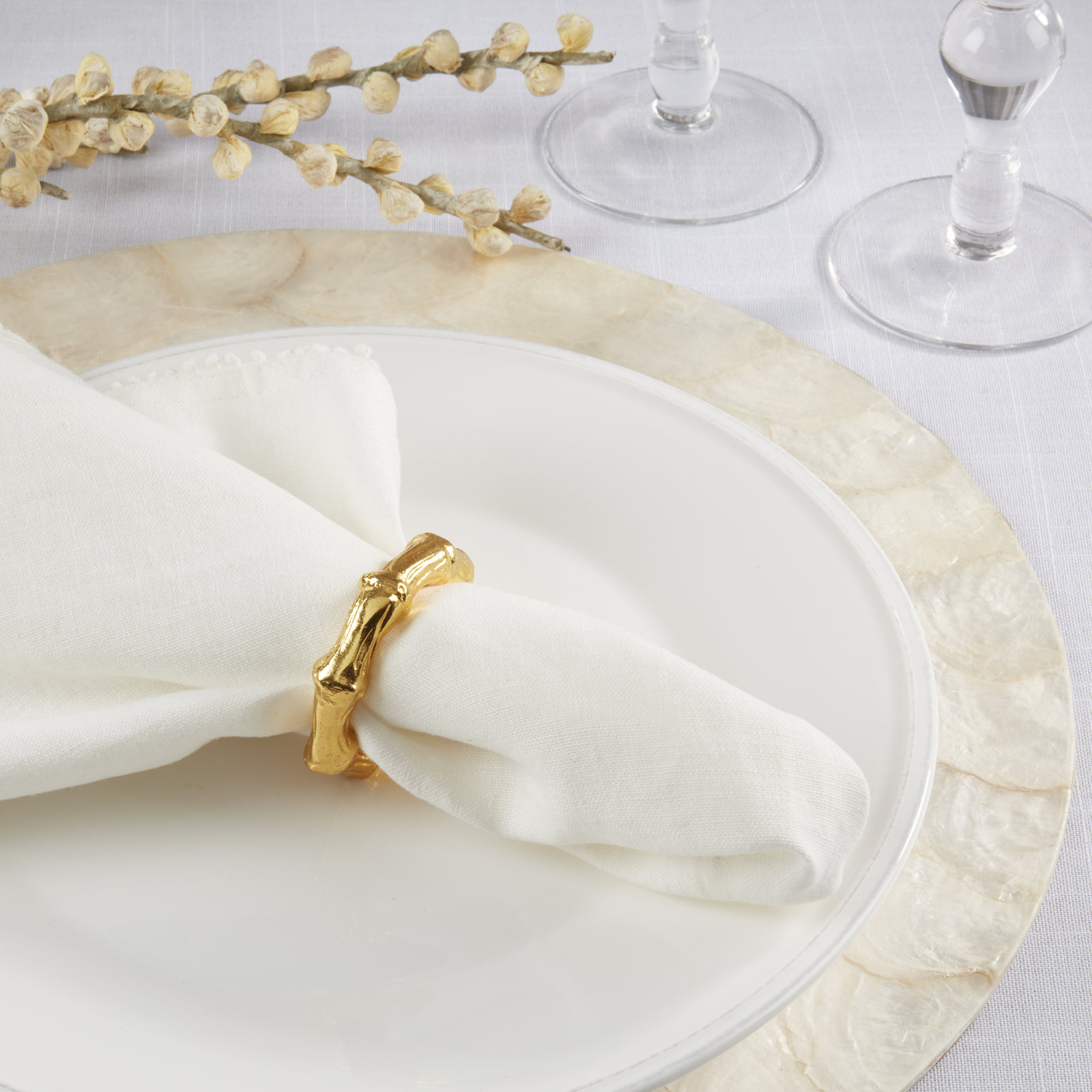 Aluminum Bamboo Napkin Rings