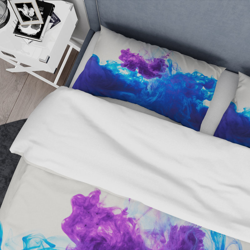 Modern & Contemporary Abstract Duvet Cover, King Duvet Cover + 2 Shams