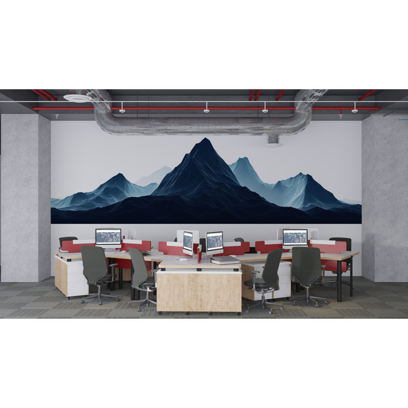 Panneau mural Blue Mountain Office, 29" H x 55" W