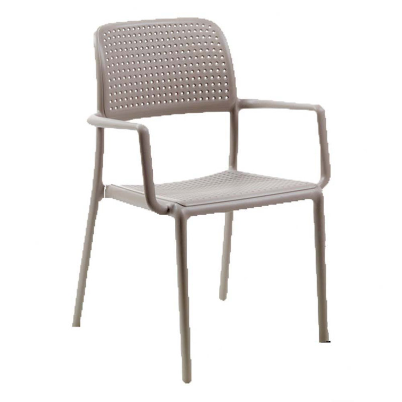 Suri Stackable Outdoor Patio Dining Armchair with Cushion