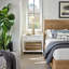 1 - Drawer Nightstand with Wicker Basket-516472861
