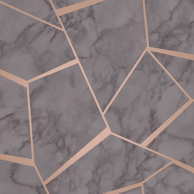 Fractal 10m x 53cm Metallic Wallpaper Roll