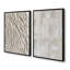 Wave Formations Duo I Set of 2 Prints in a Polished Silver Frame, 16" x 12"-380737921-380737933