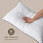 Ensemble de 2 oreillers en plumes et en duvet d'oie 100% coton biologique-1699089007