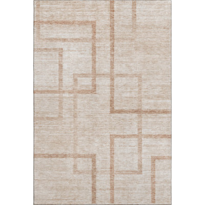 Premium Machine Washable Prisco Coral Rug