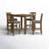 Ance 4 - Person Four Leg Dining Set