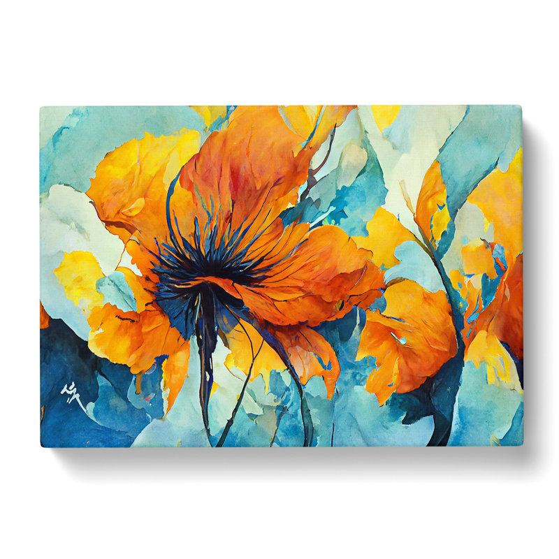 Flowers Abstract Vol.2 - Wrapped Canvas, 35cm H x 50cm W x 3cm D