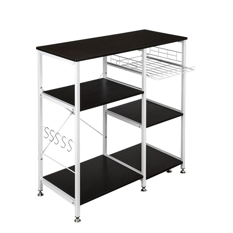 90cm W Steel Shelving Unit, Dark Brown