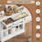 35.4" Sideboard Buffet Cabinet with Glass Door & Drawer-367523382