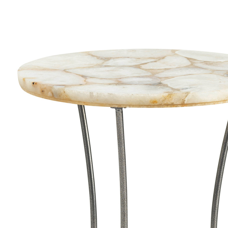 Stone Top End Table