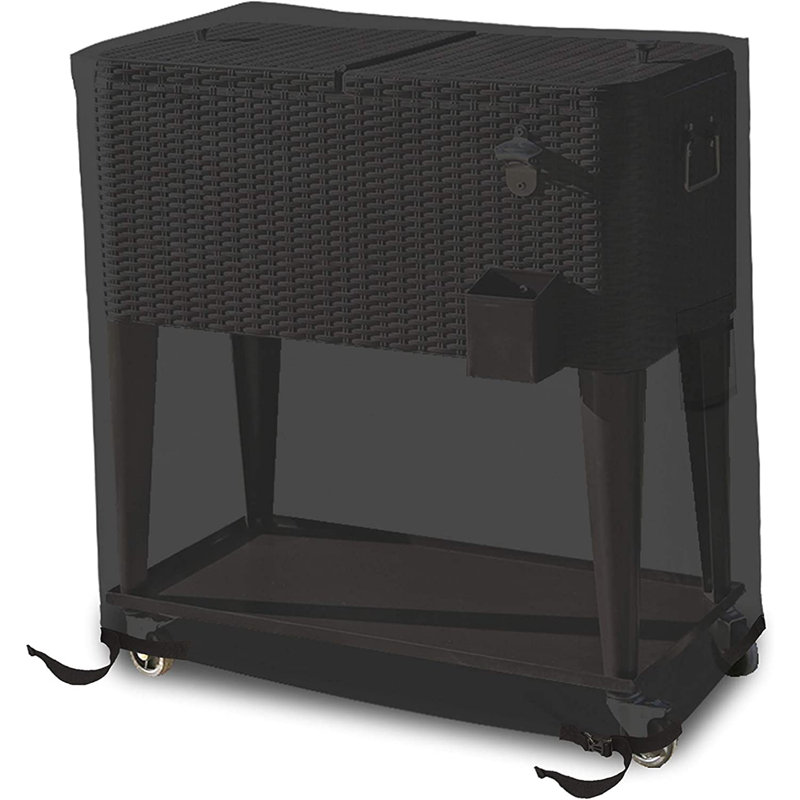 High Density Waterproof Cooler Cart Cover, Weather Proof UV Resistant Patio Chair Cover, 32" H x 34" W x 20" D