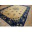 Rectangle 1920s Antique Room Size Ivory Wool Knotted Chinese - Peking Rug