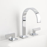 Devon Line2 Bathroom Faucet - Widespread - 8" Brass
