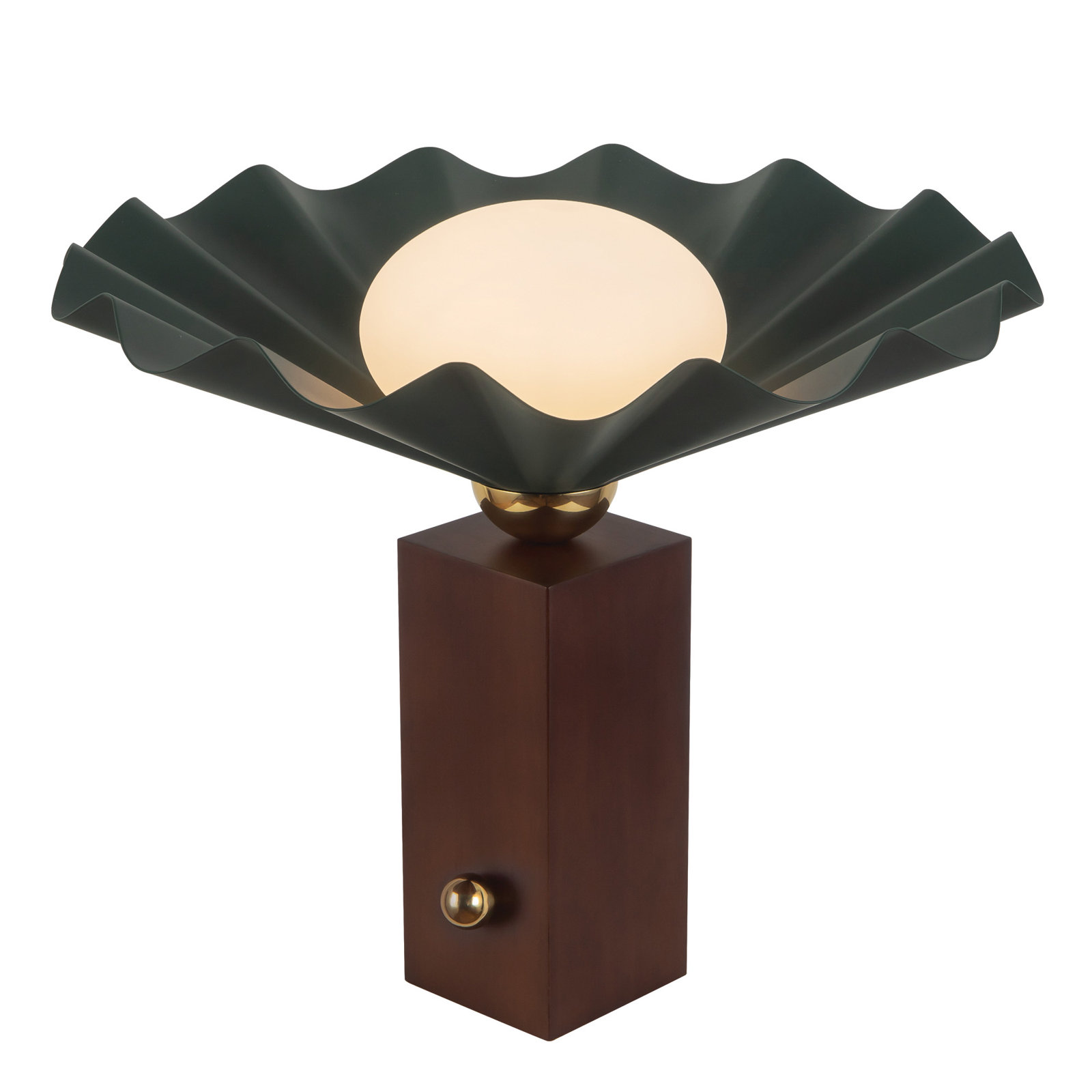 Sadira 14-in Table Lamp, Green