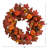 Maple Leaves, Pumpkin, Pinecone and Berries Wreath