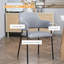 Chaise avec accoudoirs beige Kawanza-1100759401
