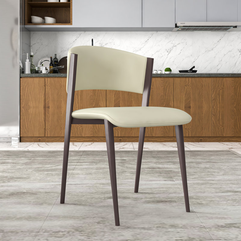 Chaise de salle à manger Ojani, Gris clair