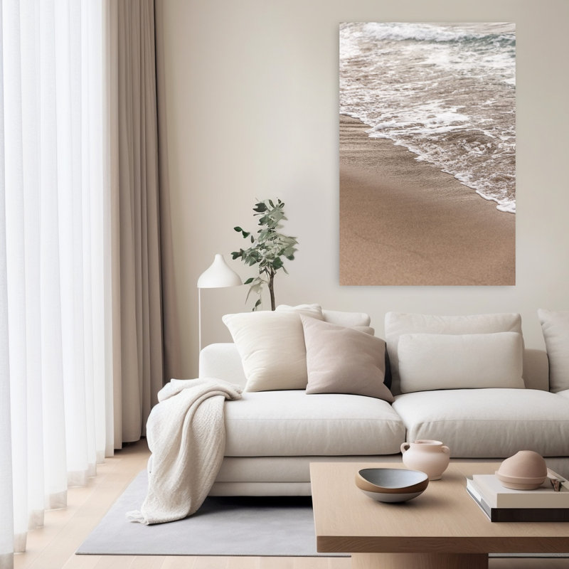 Art contemporain, plage, art contemporain, H 60 po x l 40 po
