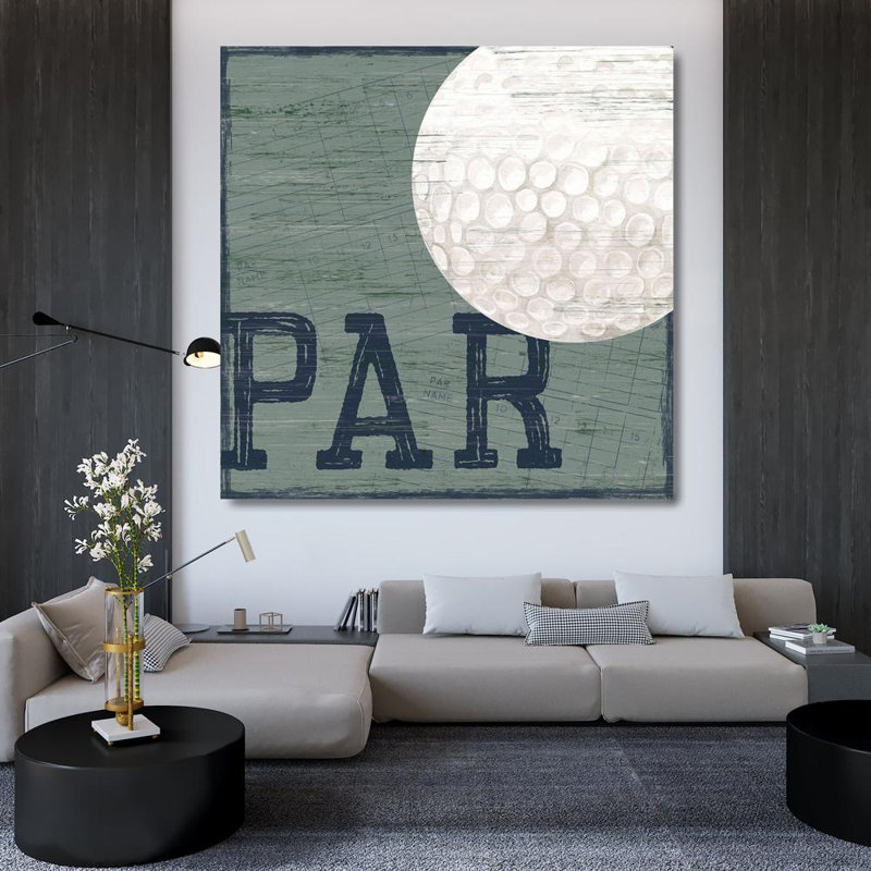 «Red Barrel Studio® Reed», art graphique tendu sur toile Tara Gallery: Golf Days, H 36 po x l 36 po