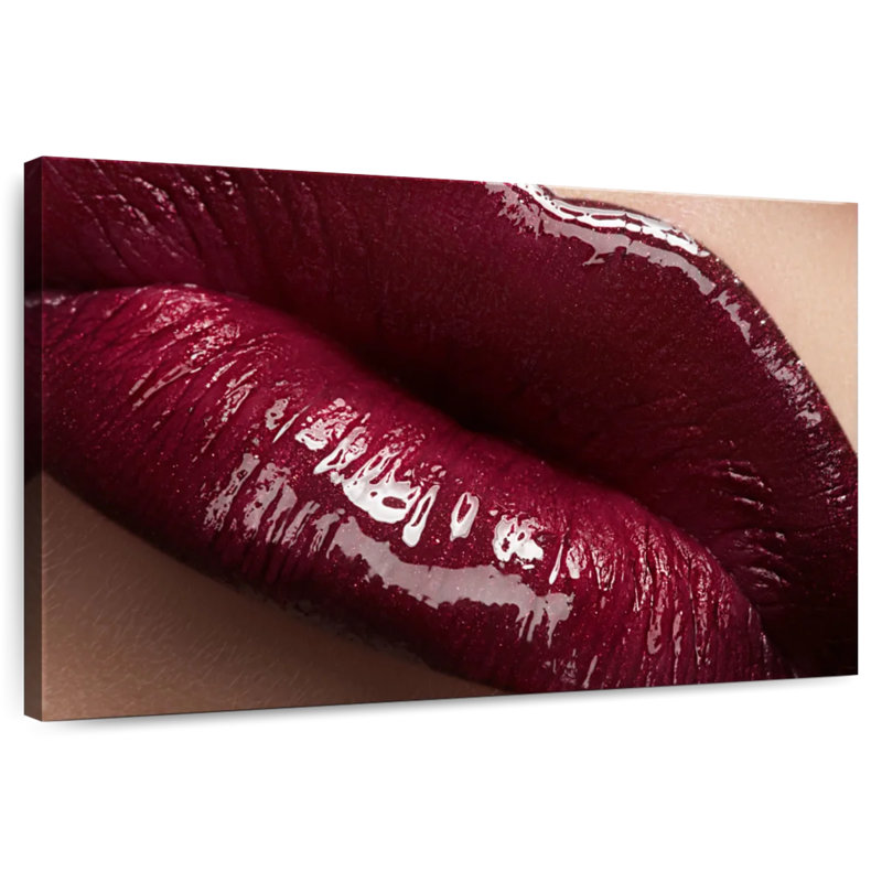 Shuttleworth Glossy Red Lips, 16" H x 24" W