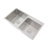 Modern Minimalist Rectangular Stainless Steel Dual Bowl Countertop Drop In Kitchen Sink-122722935