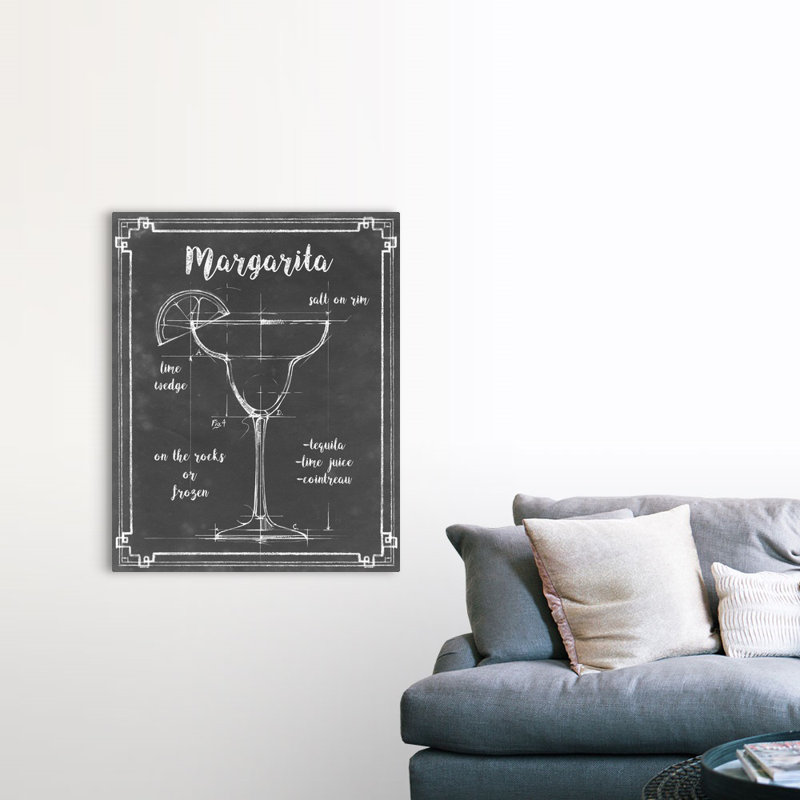 Mixology VI - Impression sur toile, Toile tendue, H 45 po x l 36 po x P 1,25 po