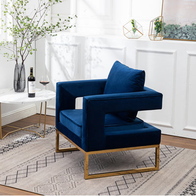 Fauteuil d'appoint contemporain rembourré