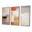 Serenity déconstruit cubiste orange - ensemble d'art mural abstrait-31924658-31924669