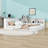 Daybed with 5 Storage Shelves, USB Charging Ports and LED Lighting-1683021300
