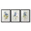 Lin bleu géranium - reproduction encadrée sur mesure de qualité supérieure mate - 3 pièces