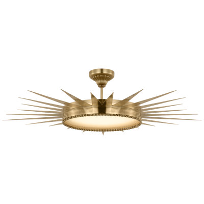 Soleil 1 - Light LED Semi Flush Mount by Suzanne Kasler