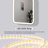 36 Inch Arch LED Front and Backlit Wall Mirror in Satin Gold-1347360995-1347360976