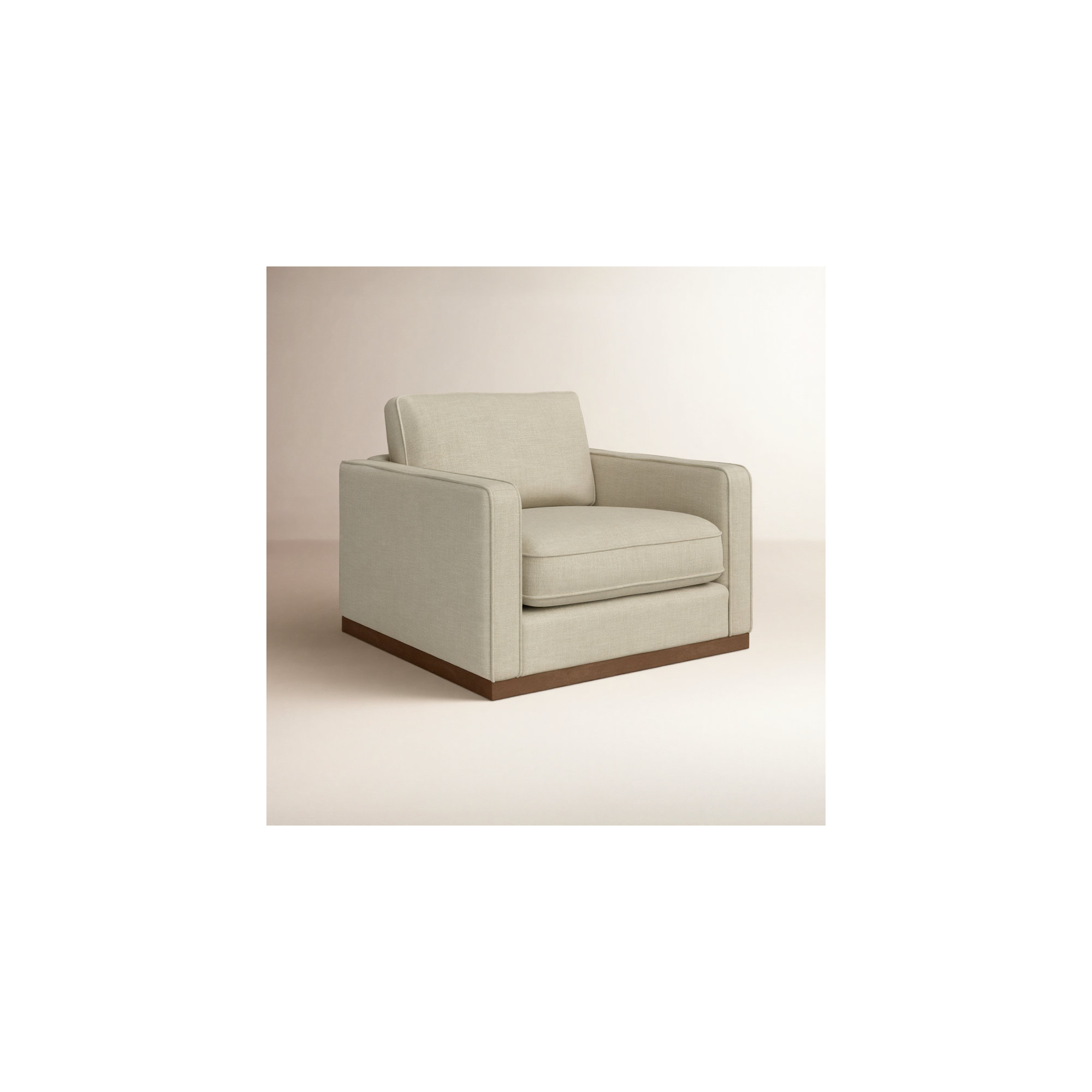 Bobbi 41'' Wide Upholstered Armchair, Beige