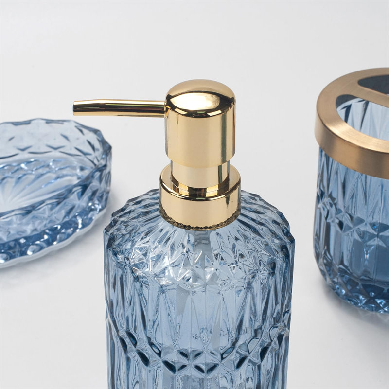 Bibby Bathroom Accessory Set, Blue