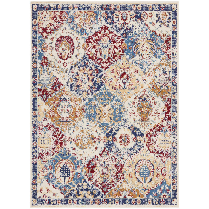 Martese Oriental Indoor Rug, Rectangle 3'9" x 5'9"