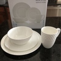 Trellis White Set of 4 Mugs – Mikasa