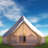 VEVOR 12-Person Waterproof Canvas Bell Tent 19 ft. in Dia. 100% Cotton Canvas Yurt Tent House with Stove Hole
