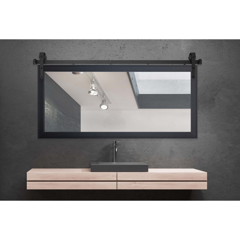 Miroir de salle de bain N Peace Rayne, Noir, 30,5 po x 53,5 po