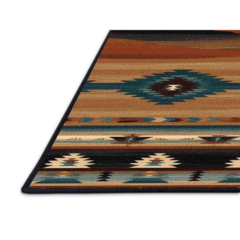  Tapis lavable Mesa and Butte Southwestern, Rectangulaire 7 pi x 10 pi