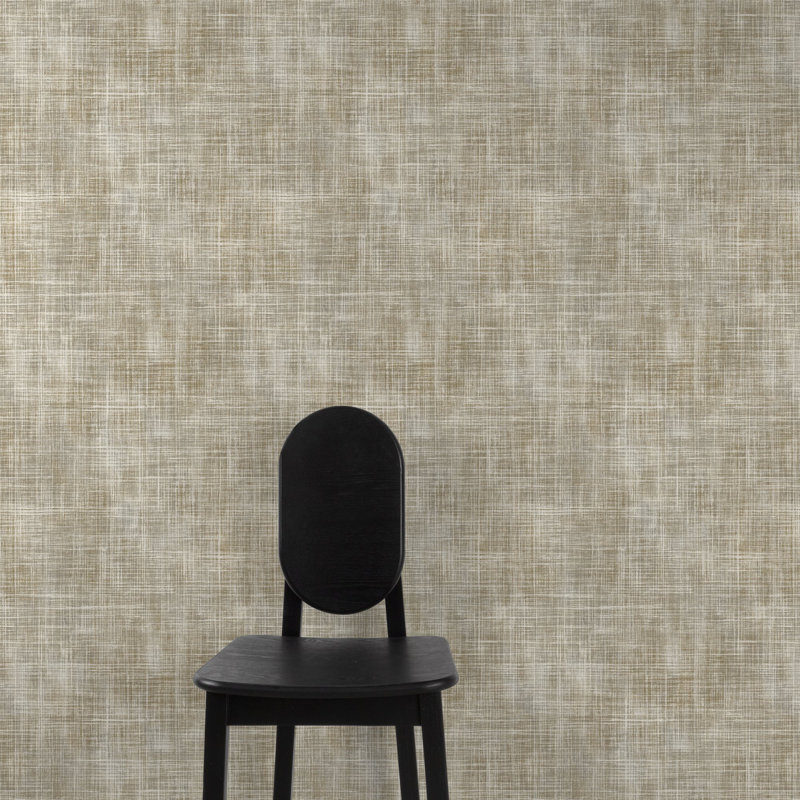 Structured Walls Collection Brushed Texture Wallpaper Roll, Beige