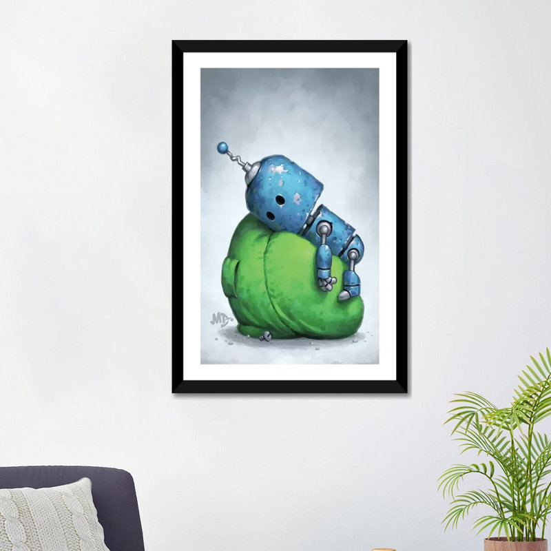 Pile faible par Matt Dixon-impression, Blanc, H 32 po x l 24 po x P 1 po, Papier noir