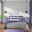 Sorbus Nightstand with 2 Drawers - Steel Frame, Wood Top & Easy Pull Fabric Bins - Great for Home, Bedroom, Office & College Dorm (2 Pack), Purple Tie-Dye-108999903