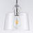 1 - Light Chrome Glass Pendant Light for Dining Room-364191527