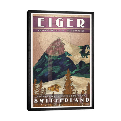 Switzerland-Eiger 1 Piece Wall Art on Canvas
