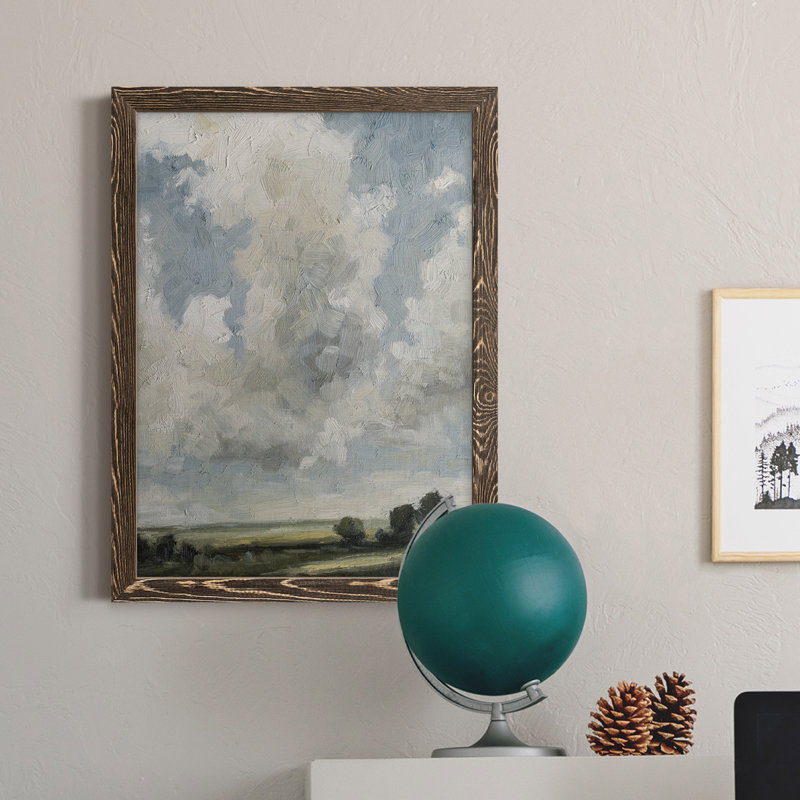«Gathering Clouds», reproduction de cadre photo sur toile, Encadré de bois de noyer, H 23 po x l 32 po x P 1 po