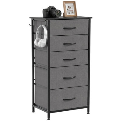 45 cm W Chest of 5 Drawers