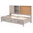 Daybed With Storage Shelvesboard, Cork Board, USB Ports And Trundle-112002561