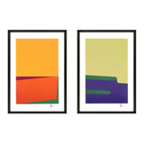 Sahara & Kalahari. Set Of 2 Print by Lee Lessem